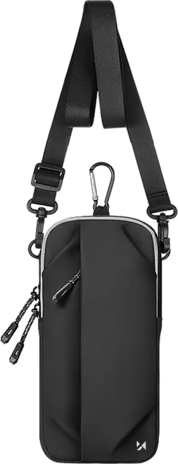 çantë krahu sportive për celular, Wozinsky WSDB-B, 19x10x2.5 cm 86 g, e papërshkueshme nga uji, e zezë