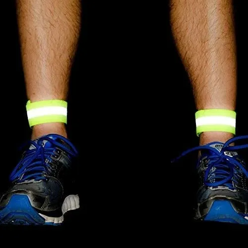 Bandë reflektuese Hurtel 4 cm me Velcro, e verdhë - 1