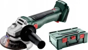 Brushe këndi Metabo W 18 L BL 9-125, 125mm, pa bateri, me kuti, e gjelbër