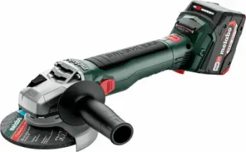 Brushe këndore me bateri Metabo W 18 LT BL 11-125, 18V, 2x bateri 4.0Ah, karikues ASC 55