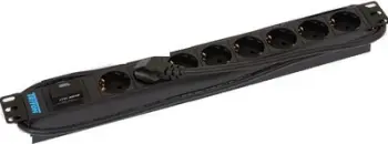 Shpërndarës energjie rack Triton RAB-PD-X08-A1, 8 dalje, 1U, i zi