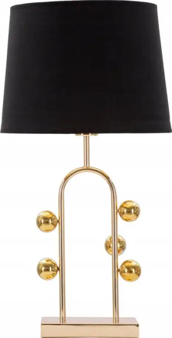 Lampë tavoline Mauro Ferretti Bubble, 220V, E27 40W, e zezë dhe ari