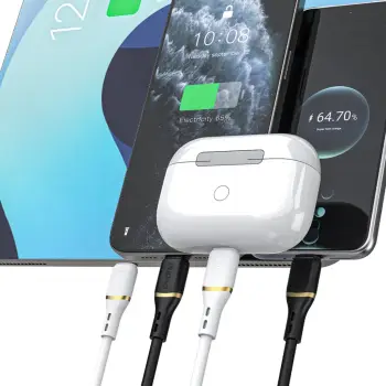 Kabllo USB-C në Lightning, Dudao L25X, 1 m 30W, USB 2.0 480 Mbps, mbështjellës silikonik i butë, e zezë