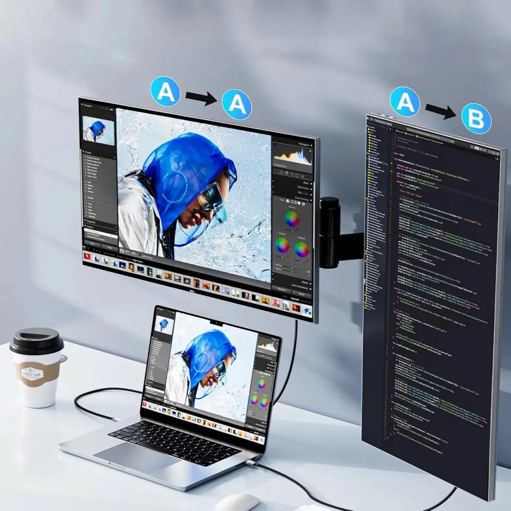 Kabllo USB-C në HDMI, Wozinsky WCCH-01, 4K 60Hz 1.8 m, e zezë - 4
