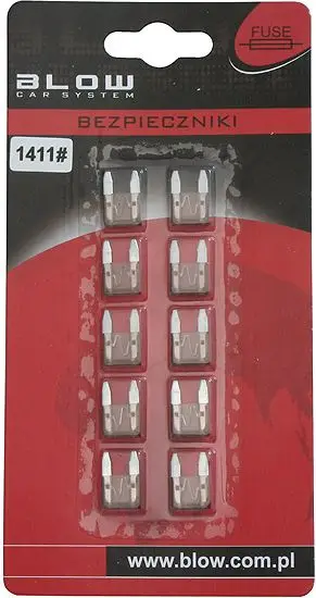 Set siguresa mini për vetura 1411, 5A, 10 copë
