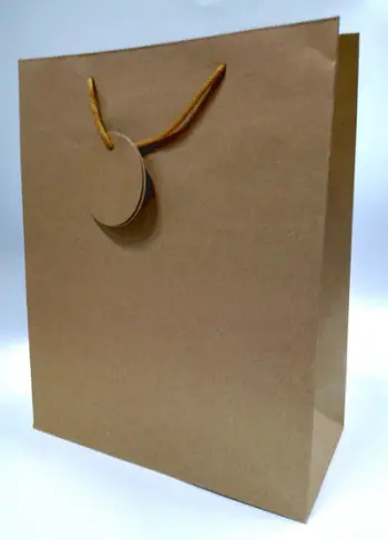 Qese dhuratash Craft, 32x26x12cm, kafe natyrale