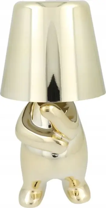 Lampë tavoline OEM GOLD MAN Art Deco, LED, me prekje, e artë