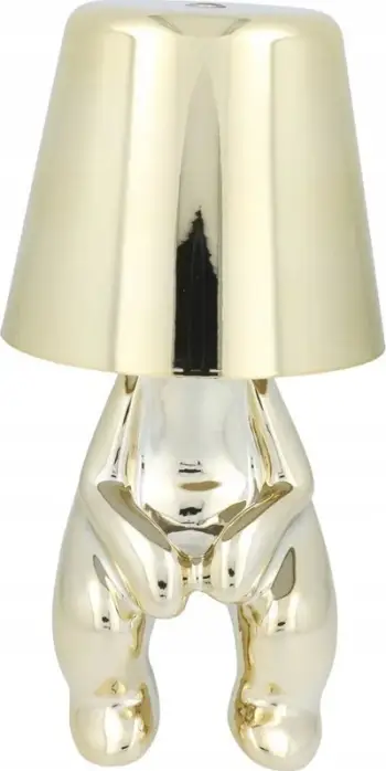 Lampë tavoline OEM GOLD MAN Art Deco MLTL, LED me 3 ngjyra, me prekje, ngjyrë ari