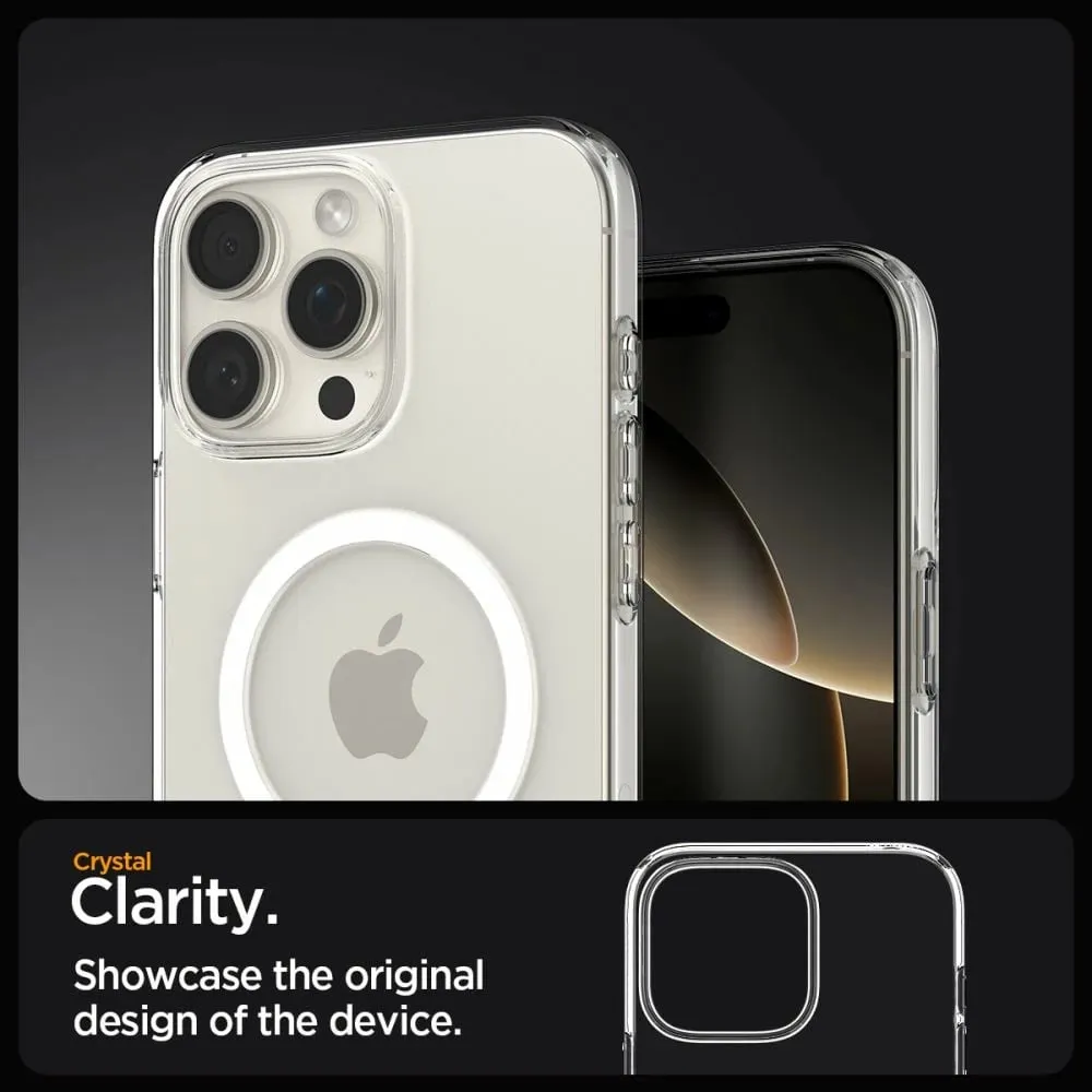 Mbrojtëse për celular iPhone 16 Pro Spigen Liquid Crystal MagSafe, transparente - 2