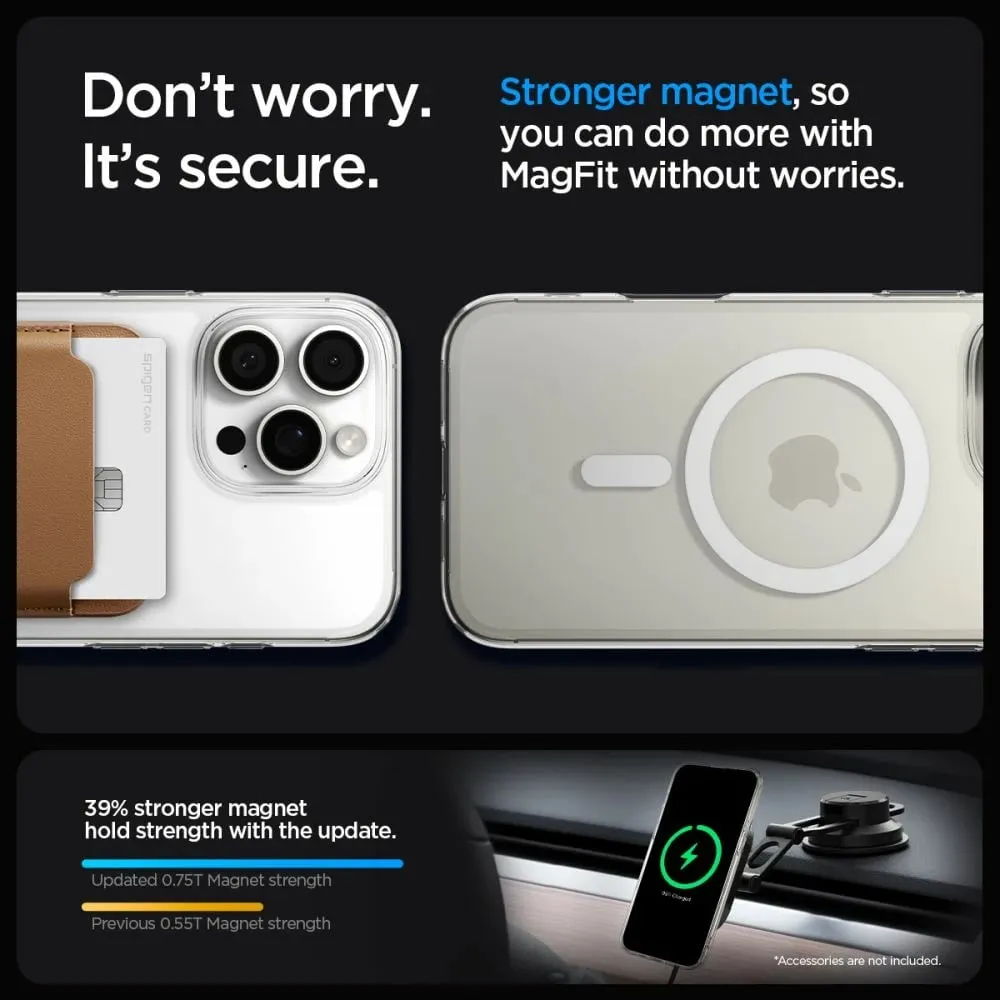 Mbrojtëse për celular iPhone 16 Pro Spigen Liquid Crystal MagSafe, transparente - 4