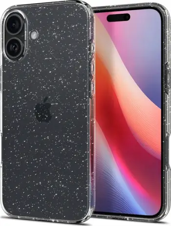 Mbështjellës, Spigen Liquid Crystal, iPhone 16 Plus, TPU, transparent me shkëlqim