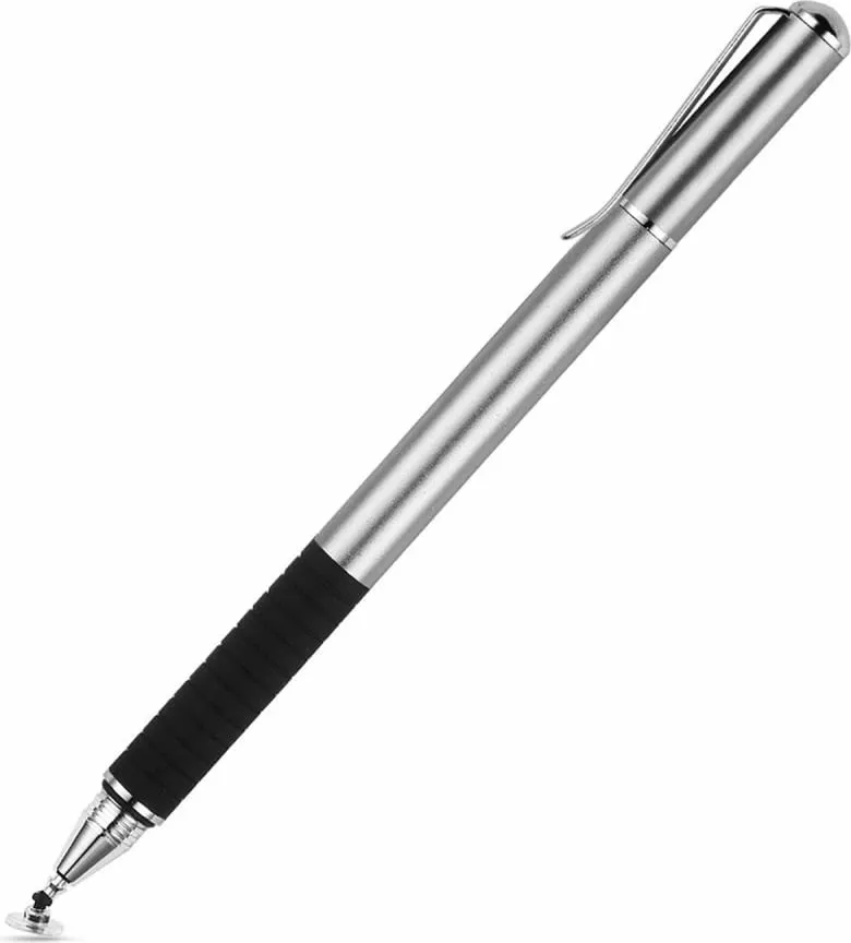 Stilus për ekran me prekje, Tech-Protect Stylus Pen, metal, argjendtë - 2