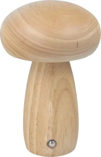 Lampë tavoline OEM MTWTHN Mushroom, LED, me bateri 1800 mAh, ngjyrë druri