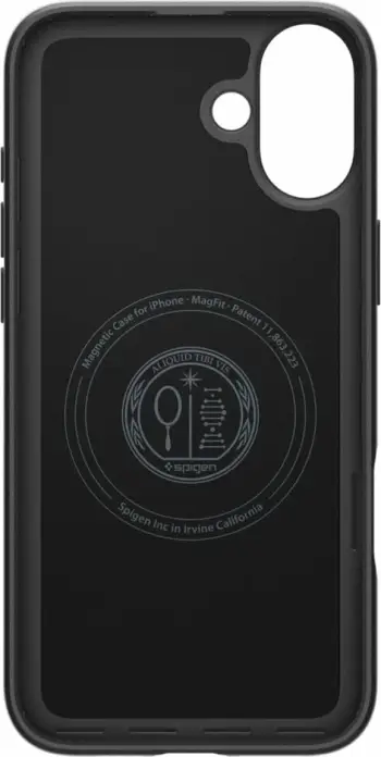 Mbështjellës për iPhone 16 Plus Spigen Thin Fit MagSafe, i zi