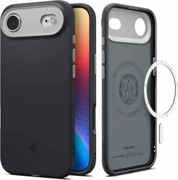 Mbështjellës, Spigen, Nano Pop MagSafe, për Apple iPhone 17 Air, me MagSafe, poliuretani, i zi