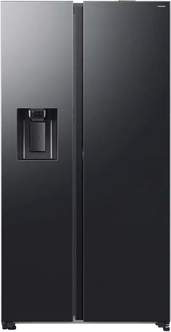 Frigorifer side-by-side, Samsung, SBS RS80F66KCFEO, 634 L, dispenser ujë/akull, SmartThings Bixby, klasa energjisë C, i zi