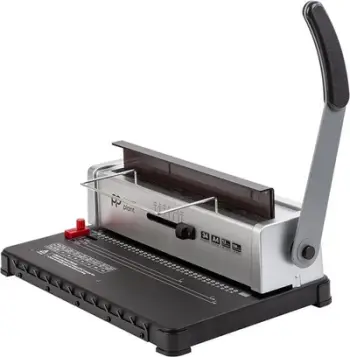 Makineri lidhëse për spirale metalike, manuale, ergonomike, gri