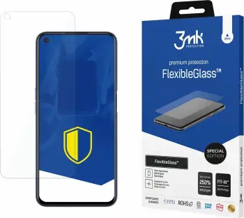 Mbrojtës ekrani hibrid, 3mk Protection, FlexibleGlass Special Edition për Oppo A72, 7H, antimikrobial, shatterproof, 1 copë me aksesorë, MPN 3mk Glass SE(25)
