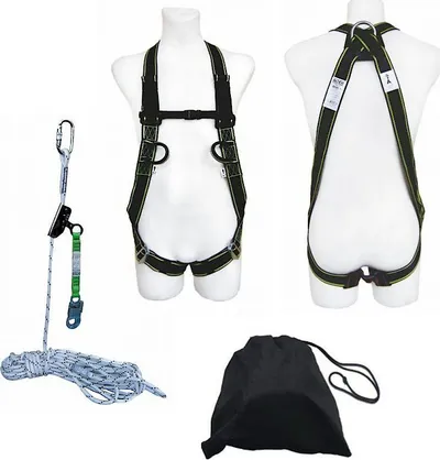 Set sigurie për çati Dedra BHSZ13, parzmore, litar 15m - 1