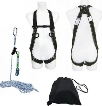 Set sigurie për çati Dedra BHSZ13, parzmore, litar 15m