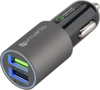 Karikues makine 4smarts Rapid, Quick Charge 3.0, gri mat