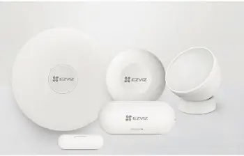 Set sigurie smart Ezviz CS-TX/A3, njësi kontrolli, sensor PIR, Zigbee, i bardhë