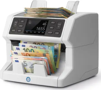 Makineri numërimi Safescan 2865 S, numërim dhe verifikim kartëmonedhash, version CHE, gri