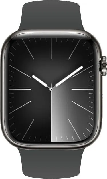 Rrip ore Crong Liquid për Apple Watch, 44/45/46/49 mm, silikon, grafit - 2