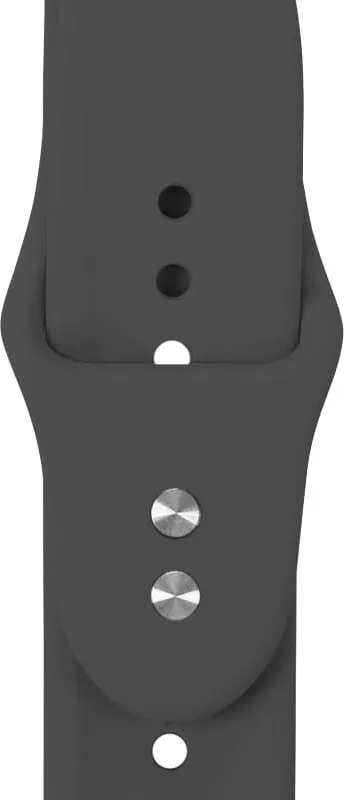 Rrip ore Crong Liquid për Apple Watch, 44/45/46/49 mm, silikon, grafit - 5