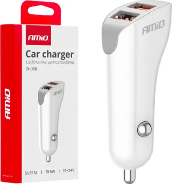Karikues makine AMiO 03874, 2x USB, 2.1A, i zi