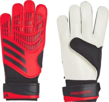 Doreza portieri adidas Predator TRN IX3871, Soft Grip, mbyllje me rrip Velcro, të bardha