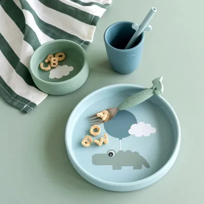 Set silikoni - Happy Clouds Blue - 3