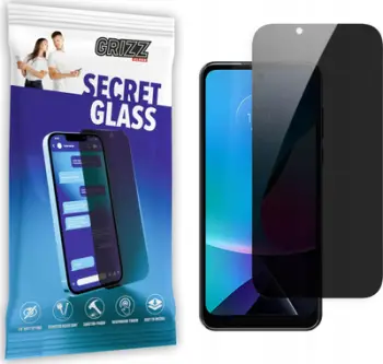 Xham mbrojtës privacy GrizzGlass SecretGlass Motorola Moto G52, 6.6", i zi