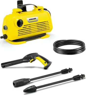 Pastrues me presion i lartë, Karcher, K 2 Premium Horizontal (1.600-933.0), 110 bar, 360 l/h, 1.4 kW, zorrë 5 m, e verdhë