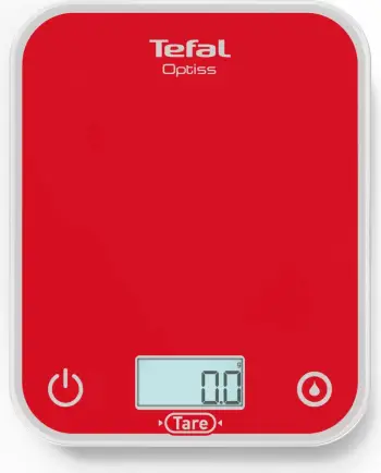 Peshore kuzhine, Tefal, Optiss, ekran LCD i madh, funksion Tare, matje lëngjesh, fikje automatike, e kuqe Raspberry