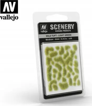 Set skenografie Vallejo VALSC407 Model Scenery, tufa bari 4mm, jeshile