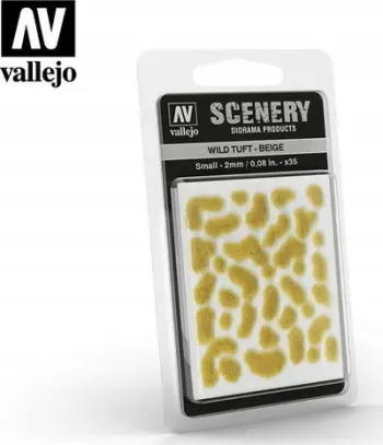 Set skenografie Vallejo VALSC403, tuft 2mm, bezhë