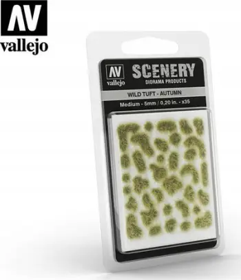 Set skenografie Vallejo VALSC409 Wild Tuft Autumn Medium, 4mm, shumëngjyrësh