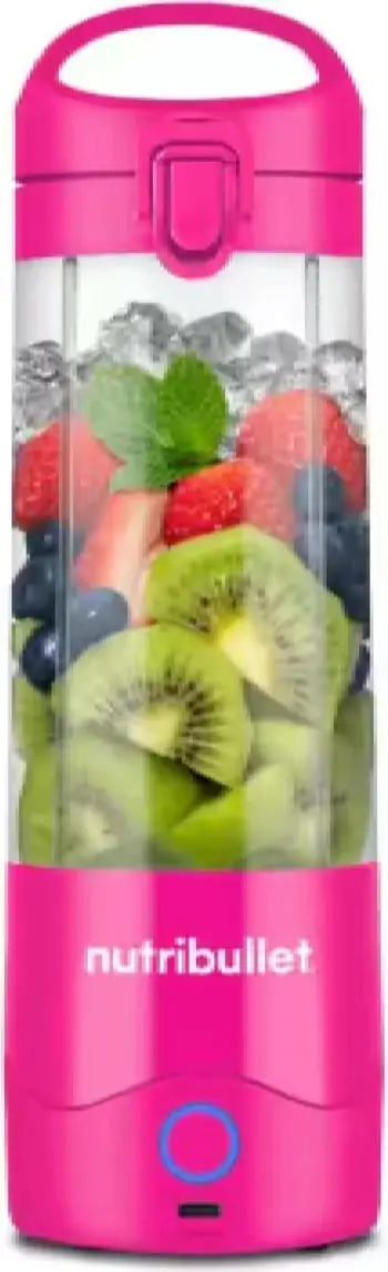 Blender portativ, NutriBullet, NBP003BP, bateri 2000 mAh, gotë 475 ml, rozë