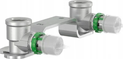 Mbajtës muri Comap, dy dalje 1/2" femër, diametër 16 mm, prej bronzi - 1