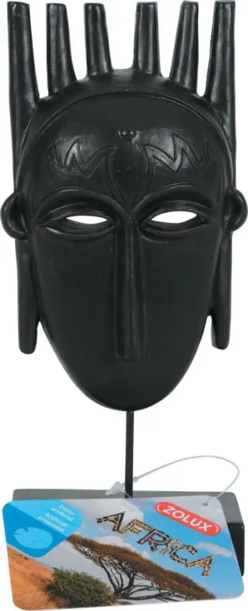 Dekor për akuarium Zolux AFRICA Mask, madhësia M, ngjyrë shumëngjyrëshe