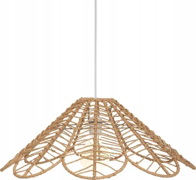 Lampë varëse tavani Boho Flower, 58 cm, E27, ngjyrë natyrale - 1