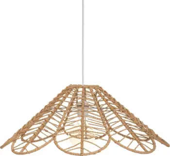 Lampë varëse tavani Boho Flower, 58 cm, E27, ngjyrë natyrale