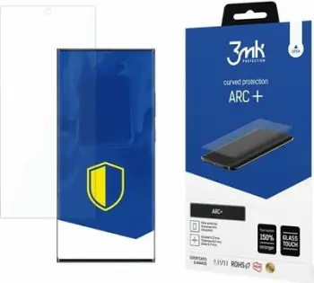 Fletë mbrojtëse ekrani 3MK ARC+, për Samsung Galaxy S22 Plus, transparente