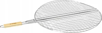 Grill rrethor Neka, 50 cm, çelik i kromuar, argjendtë - 1