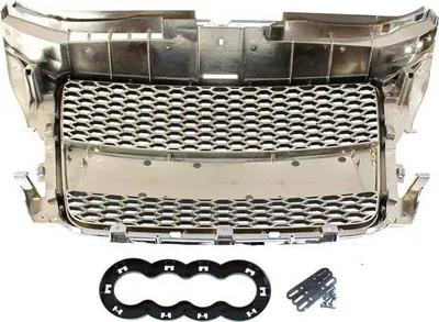 Grillë përpara MTuning RS Style për Audi A3 8P, 2007 2012, krom e zezë - 2