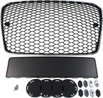 Grillë radiator MTuning për Audi A5 8T RS Style, 2013-2016, PDC, krom e zezë