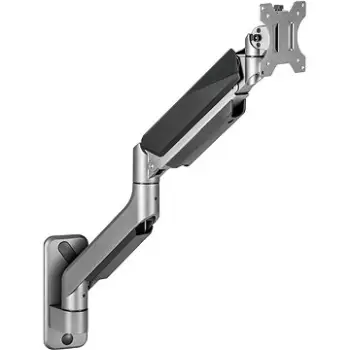 Mbajtës muri për monitor AlzaErgo Arm S50S, sistem me sustë gazi, rregullim lartësie, i zi