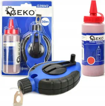 Set snuri me shkumës Geko G29042, 30 m, pluhur i kuq 115 g