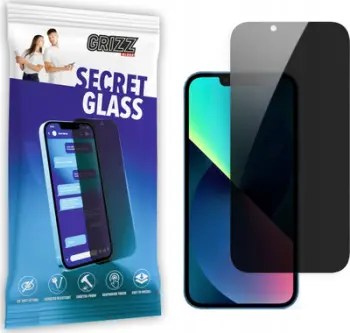 Xham mbrojtës privat GrizzGlass SecretGlass për iPhone 13 mini, i tejdukshëm